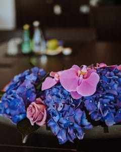 Conference room table decoration Sofitel Hotel