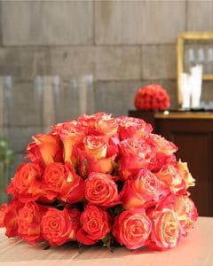 Orange composition from roses